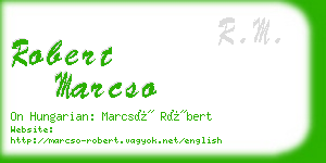 robert marcso business card